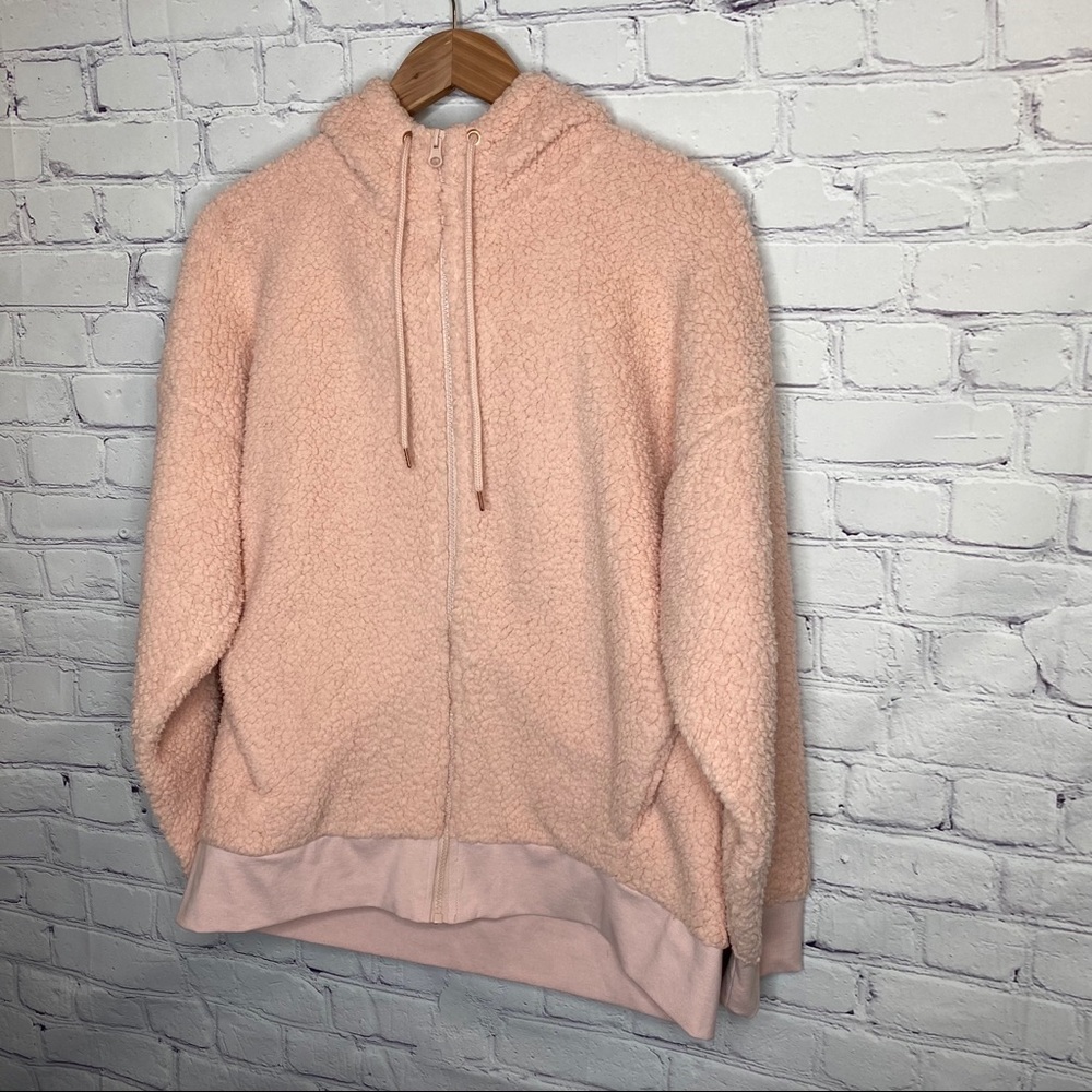 C9 by Champion Fuzzy Sherpa Fleece Teddy Zip Up Hoodie - Picture 3 of 9